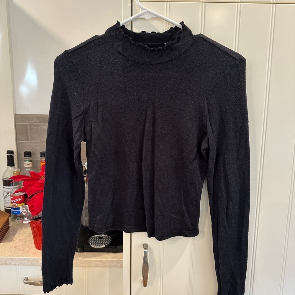 Black Long Sleeve Top - Picture 2 of 3